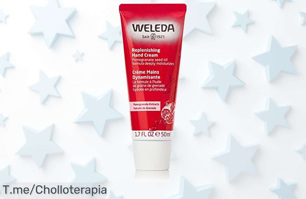 Revitaliza tus manos con la crema regeneradora de granada Weleda a precio loco, hidrata hasta un 60% y luce unas manos irresistibles. ¡Aprovecha este ofertón antes que se acabe!