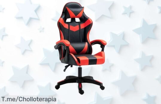 Silla Gaming Giratoria de Diseño Moderno a Precio Loco ¡Llévate la comodidad y estilo ergonómico que necesitas! Oferta limitada, no pierdas esta oportunidad única
