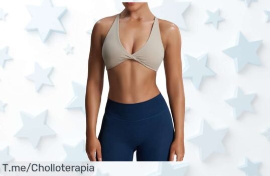 Sujeta tu energía con el sujetador deportivo Aoxjox, diseño moderno y soporte ideal a un precio loco ¡Hazte con el tuyo antes de que se agoten, oferta limitada!