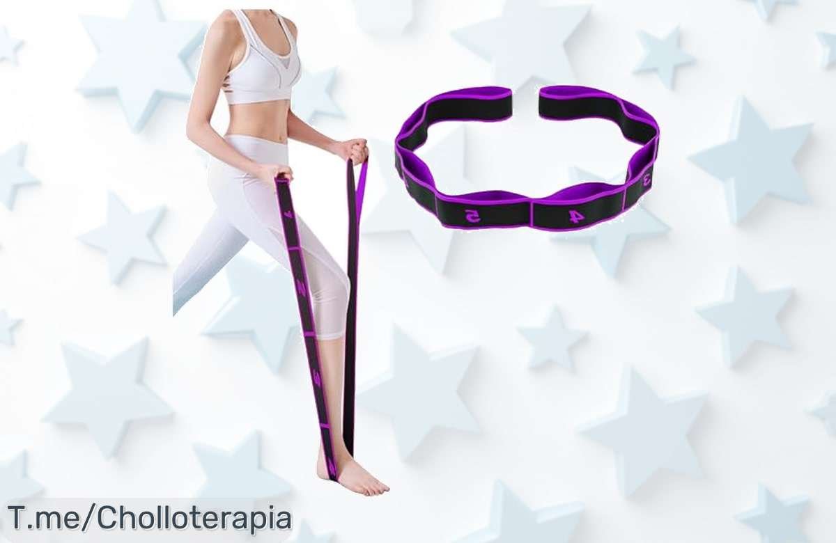 Transforma Tu Rutina con la Banda de Estiramiento de Yoga: 9 Bucles Ajustables que Elevan tu Práctica ¡No te pierdas este super chollo, oferta limitada!