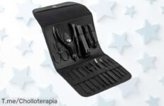 Transforma el cuidado de tus manos con este conjuntazo de manicura y pedicura: 17 piezas en negro a un precio loco ¡Oferta única y limitada, compra ya antes que se agote!