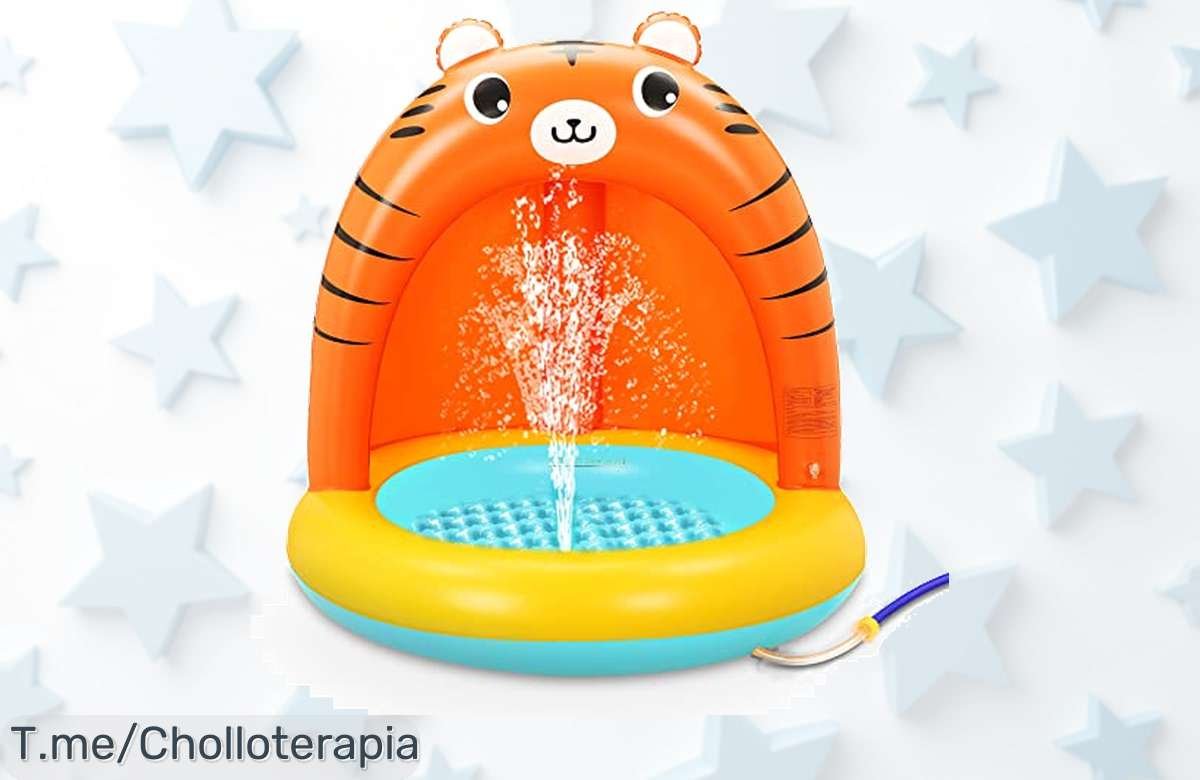 Transforma el verano en diversión con la piscina hinchable de tigre y patito amarillo, un super chollo que tus peques no se querrán perder, ¡stock limitado!