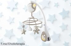 Transforma las noches de tu bebé con nuestro carrusel 3 en 1, sonidos relajantes y luz mágica a un precio loco; ¡aprovecha esta oferta única antes de que se agote!