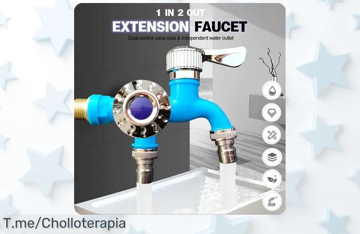 Transforma tu baño con el grifo de doble salida al precio loco, un super chollo que no puedes dejar pasar. ¡Compra YA y disfruta de esta oferta única antes que acabe!