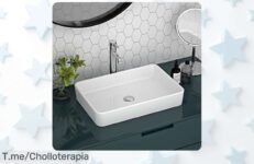 Transforma tu baño con el lavabo DeerValley DV1V032 a un precio loco, cerámica brillante sin manchas y fácil instalación ¡Aprovecha este ofertón antes de que desaparezca!