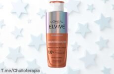 ¡Transforma tu cabello con L'Oréal Elvive Growth Booster! Fórmula sin sulfatos, reduce la caída y refuerza tu melena ¡Aprovecha este ofertón antes de que se agote!