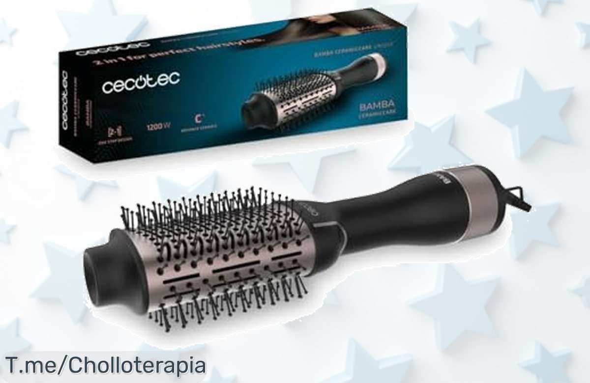 Transforma tu cabello con el cepillo voluminizador que alisa, ondula y da volumen al instante. ¡No pierdas este ofertón fugaz! Hazlo tuyo ahora antes de que se agote.