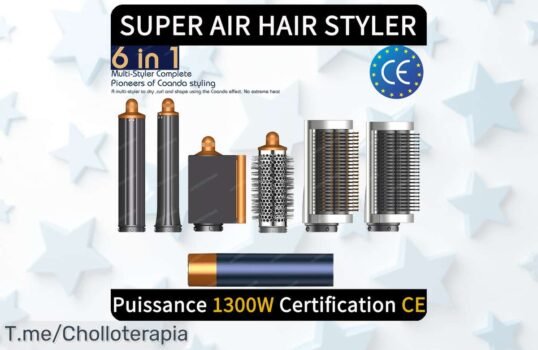 Transforma tu cabello con el secador 6 en 1 ¡Aprovecha el super chollo de descuento brutal solo hoy! No te lo pierdas, esta oferta única es por tiempo limitado