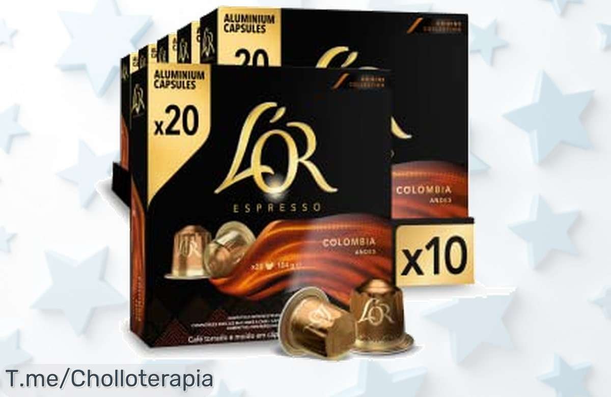 Transforma tu café con 200 cápsulas L’OR Espresso Colombia a un precio loco, ¡un sabor nunca visto! ¡Aprovecha este ofertón limitado antes de que se agote!
