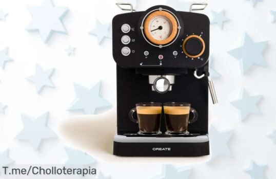 Transforma tu café en un lujo con la Cafetera Express THERA RETRO a precio loco: 20 bar de presión y diseño elegante ¡Aprovecha este ofertón única antes que se acabe!