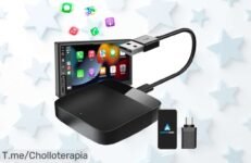 Transforma tu coche en uno moderno y sin cables con el adaptador inalámbrico ¡Aprovecha un descuento brutal del 75% solo hoy! No dejes pasar este super chollo