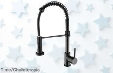 Transforma tu cocina con el grifo de resorte que te ofrece agua fría y caliente al instante ¡No pierdas esta oferta limitada, es un super chollo! Compra ya antes de que se agote