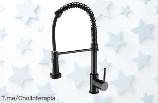 Transforma tu cocina con el grifo de resorte que te ofrece agua fría y caliente al instante ¡No pierdas esta oferta limitada, es un super chollo! Compra ya antes de que se agote