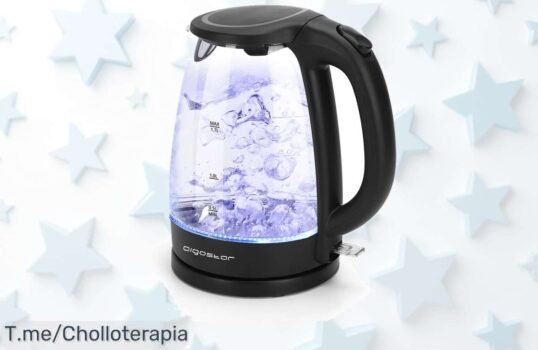 Transforma tu cocina con el hervidor AIGOSTAR, luces LED y 17 L de capacidad Este ofertón te hará disfrutar bebidas calientes al instante, ¡no esperes más!