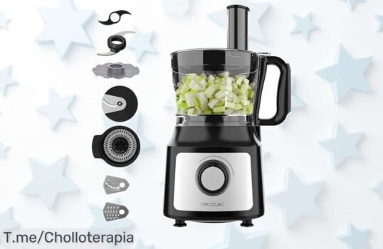 Transforma tu cocina con el procesador de alimentos más poderoso y versátil del mercado: ¡precio loco, super chollo! Aprovecha esta oferta limitada y no te quedes sin el tuyo