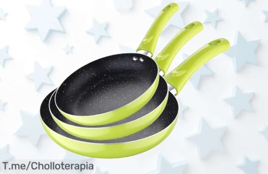 Transforma tu cocina con el super chollo San Ignacio Juego de Sartenes Negras Soul Marble, ¡cocina fácil y deliciosa! No te quedes sin este ofertón limitado
