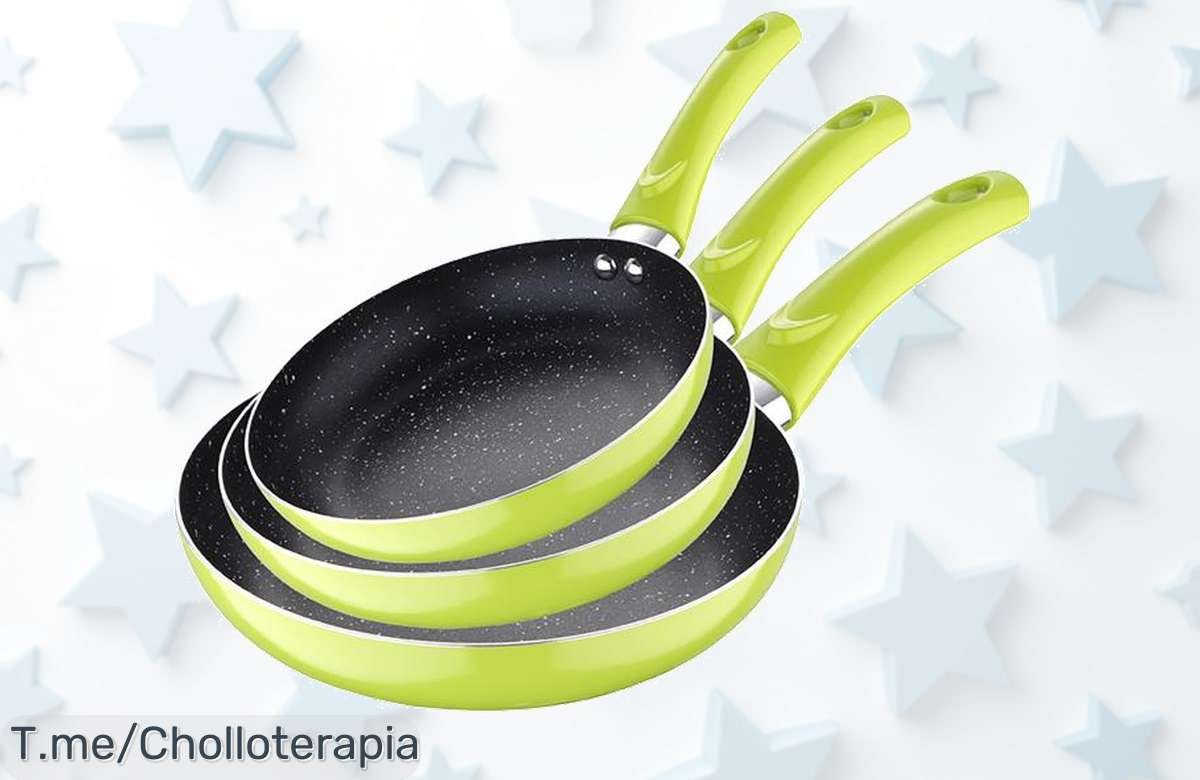 Transforma tu cocina con el super chollo San Ignacio Juego de Sartenes Negras Soul Marble, ¡cocina fácil y deliciosa! No te quedes sin este ofertón limitado.