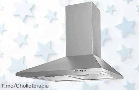 Transforma tu cocina con la Campana Extractora CIARRA a un precio loco, potencia de 370m³-h y luz LED ¡No pierdas esta oportunidad única, actúa ya antes que se acabe!