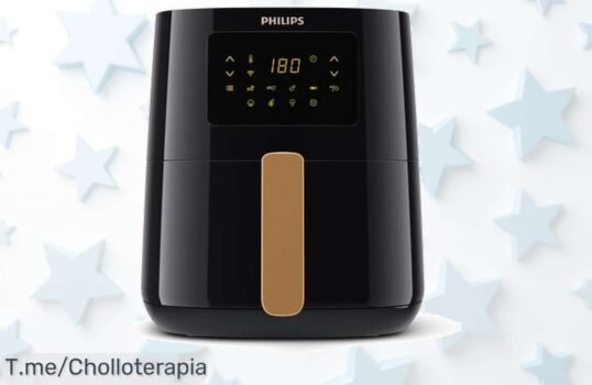 Transforma tu cocina con la Philips Airfryer 5000 Series y disfruta de comidas crujientes con hasta un 90% menos de grasa, ¡aprovecha este ofertón antes que se agote!