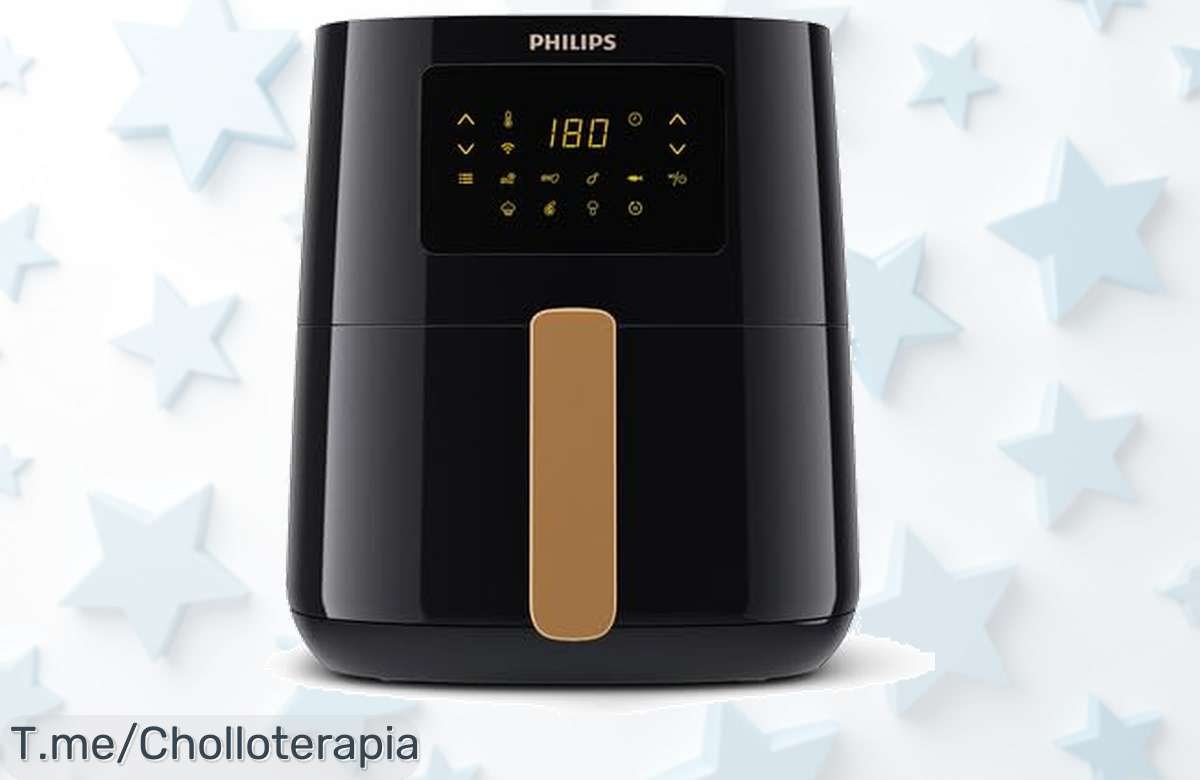Transforma tu cocina con la Philips Airfryer 5000 Series y disfruta de comidas crujientes con hasta un 90% menos de grasa, ¡aprovecha este ofertón antes que se agote!