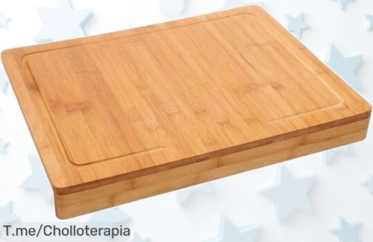 Transforma tu cocina con la tabla de corte de bambú, diseño moderno y durabilidad increíble ¡Precio loco por tiempo limitado! No te quedes sin la tuya, actúa ahora mismo