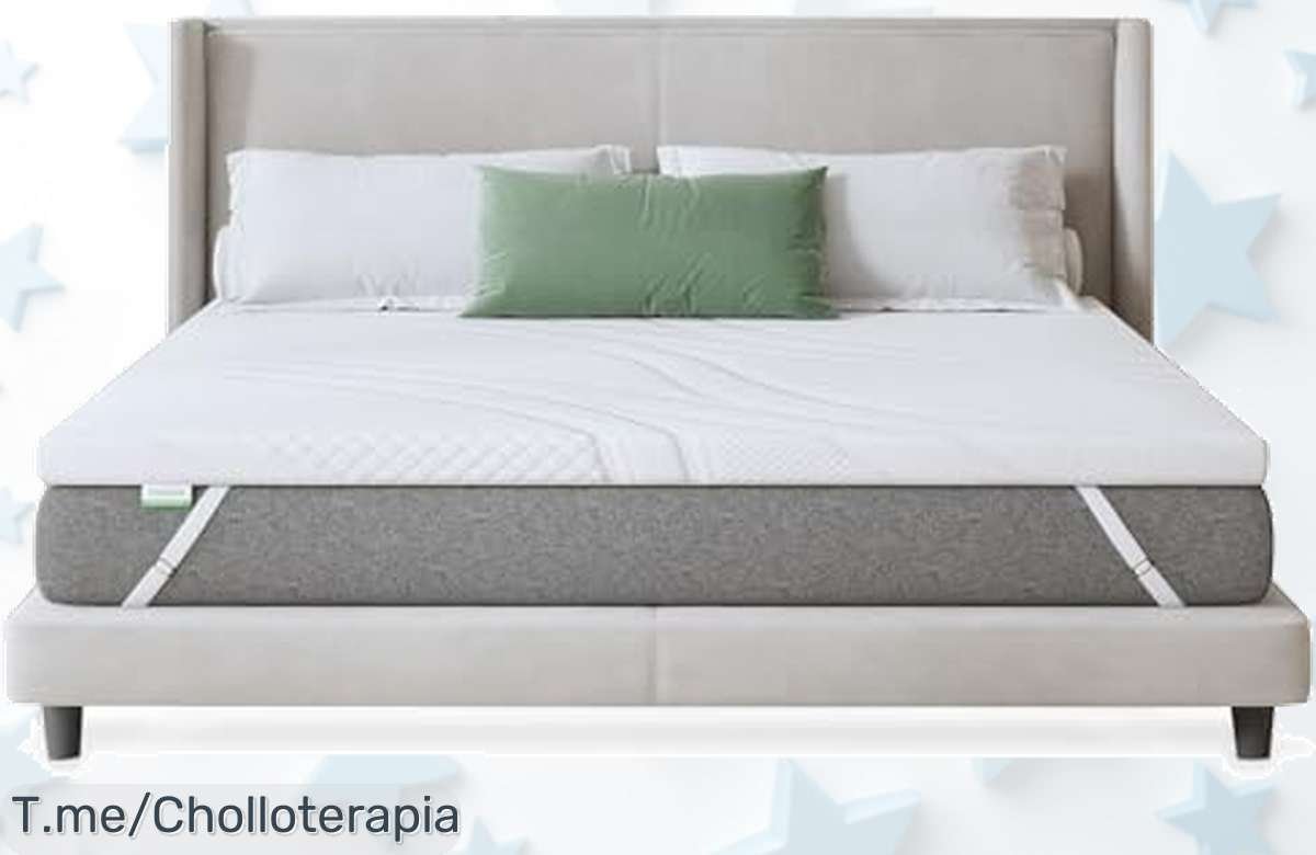 Transforma tu descanso con el topper viscoelástico que se adapta a ti y disfruta de un super chollo para dormir como nunca. Oferta limitada, ¡actúa ahora!
