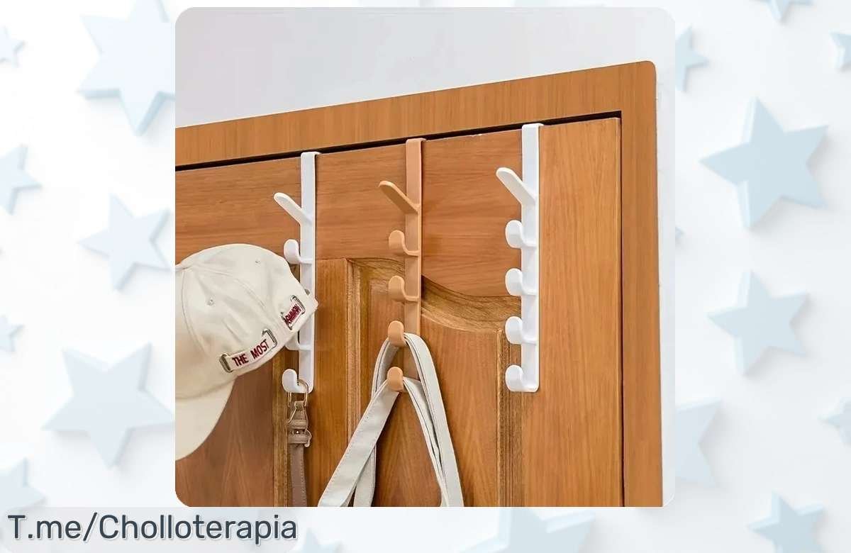 Transforma tu dormitorio con el colgador de puerta a un precio loco, organiza tu espacio y disfruta del super chollo. ¡Compra ahora antes que se agote!