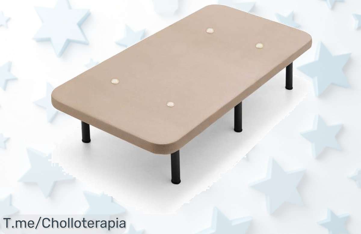 Transforma tu dormitorio con la cama expres en beige, tejido 3D transpirable y refuerzo extra para un descanso ideal ¡No dejes escapar este super chollo! ¡Compra ya!