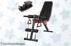 Transforma tu entrenamiento en casa con el banco de mancuerna plegable a un precio loco, ¡aprovecha este ofertón antes de que se agote! Compra ya y no te quedes sin el tuyo