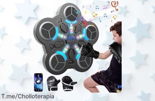 Transforma tu entrenamiento en pura diversión con la máquina de boxeo musical a un precio loco ¡no te quedes sin el super chollo! Solo por tiempo limitado, actúa ya