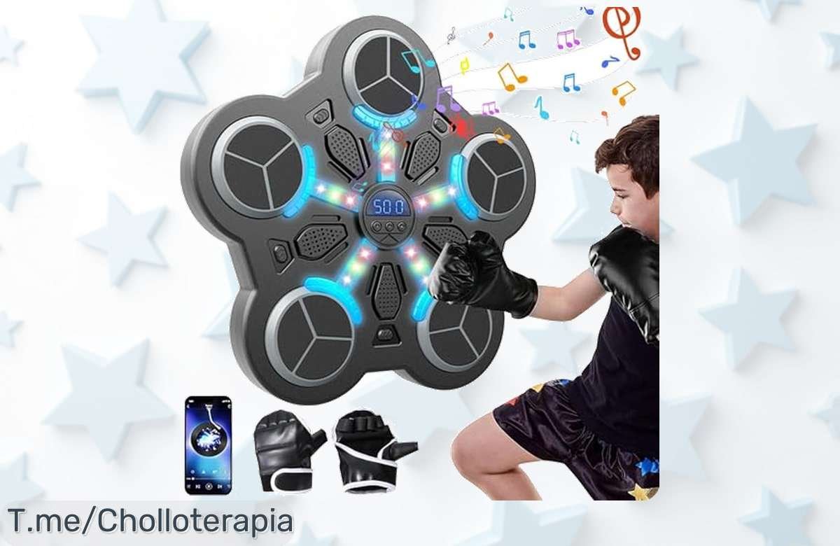 Transforma tu entrenamiento en pura diversión con la máquina de boxeo musical a un precio loco ¡no te quedes sin el super chollo! Solo por tiempo limitado, actúa ya.