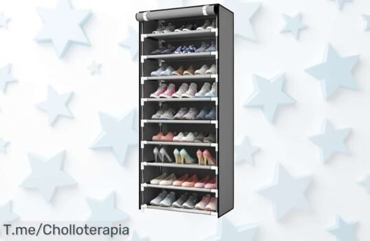 Transforma tu espacio con el zapatero de tela que organiza hasta 27 pares en 10 niveles, ¡ofertón único y limitado! No te quedes sin él, compra ahora y ahorra