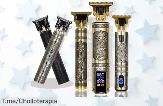 Transforma tu estilo con la Afeitadora T9, recortadora inalámbrica a un precio loco, ¡ofertón limitado! No dejes pasar esta oportunidad única y compra ya para lucir impecable