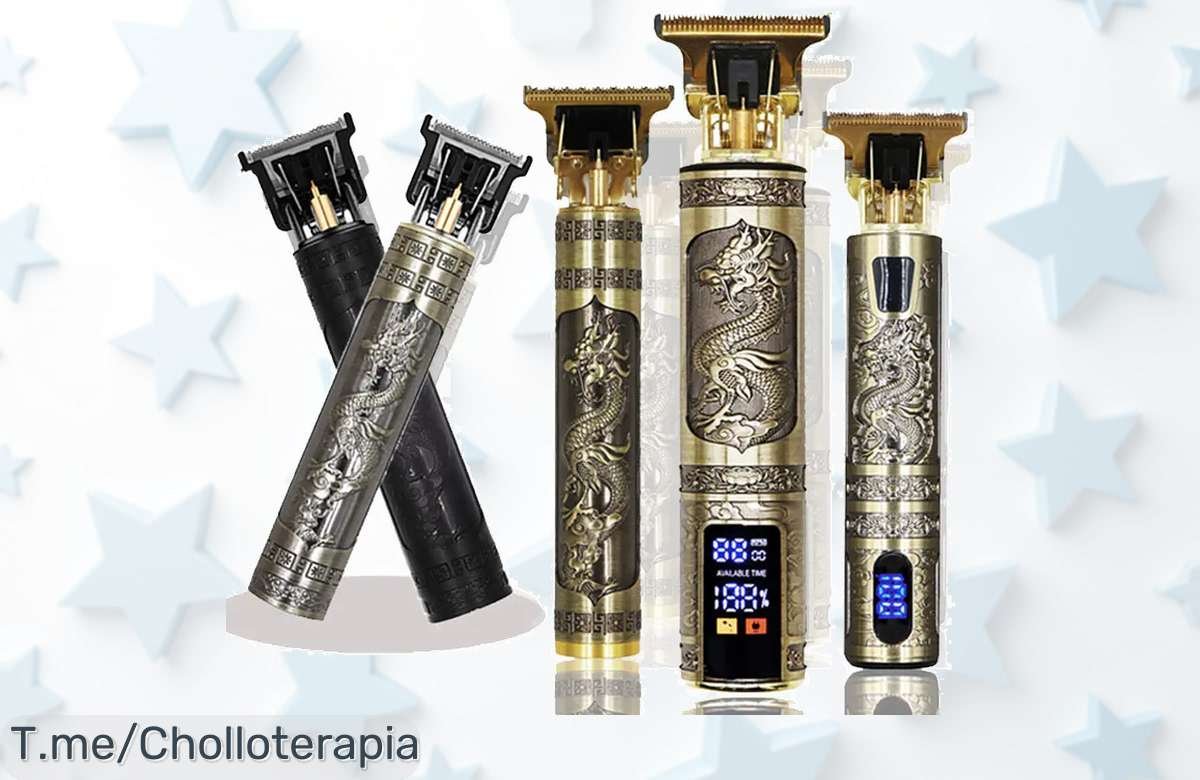 Transforma tu estilo con la Afeitadora T9, recortadora inalámbrica a un precio loco, ¡ofertón limitado! No dejes pasar esta oportunidad única y compra ya para lucir impecable.