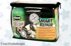 Transforma tu experiencia en carretera con el Kit Reparación Neumáticos Slime, soluciona pinchazos al instante y evita problemas ¡Aprovecha este ofertón antes de que se agote!