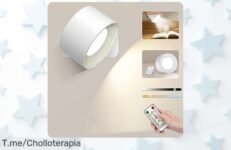 Transforma tu habitación con nuestra lámpara led recargable y disfruta de su control táctil, brilla en 3 colores y se apaga sola ¡Aprovecha este ofertón antes que acabe!