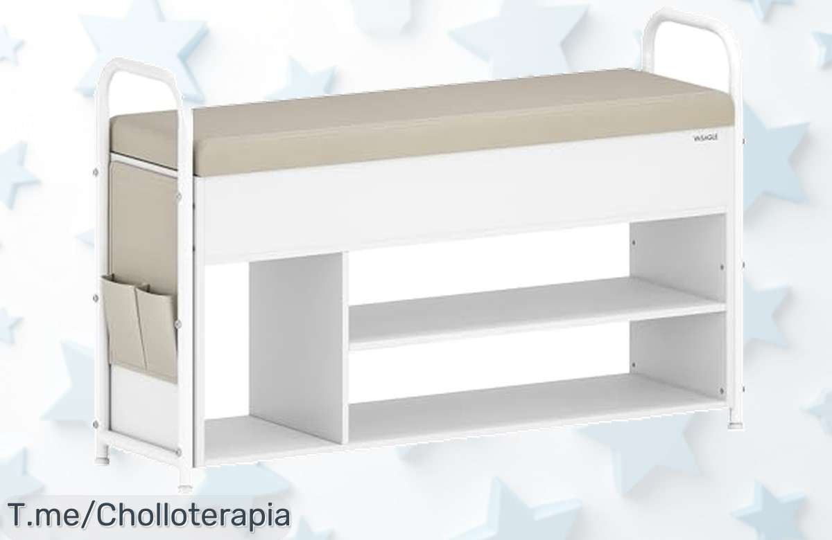 Transforma tu hogar con el Banco Zapatero VASAGLE: elegancia y seguridad para los peques en un solo mueble. ¡Aprovecha este ofertón antes de que se agote!