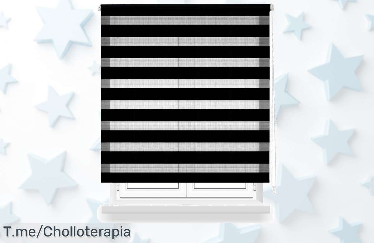 Transforma tu hogar con el Estor Noche y Día a un precio loco, disponible en varios colores. ¡Aprovecha este ofertón limitado y renueva tus ventanas hoy mismo!
