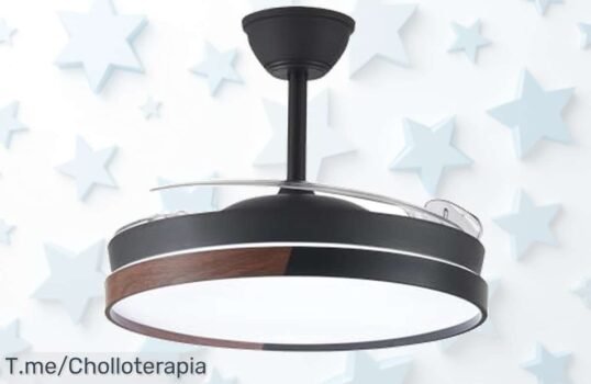Transforma tu hogar con el ventilador LED Wonderlamp: diseño moderno y motor silencioso, ¡aprovecha este ofertón exclusivo y siente la frescura ahora! ¡Compra ya antes de que se agote!
