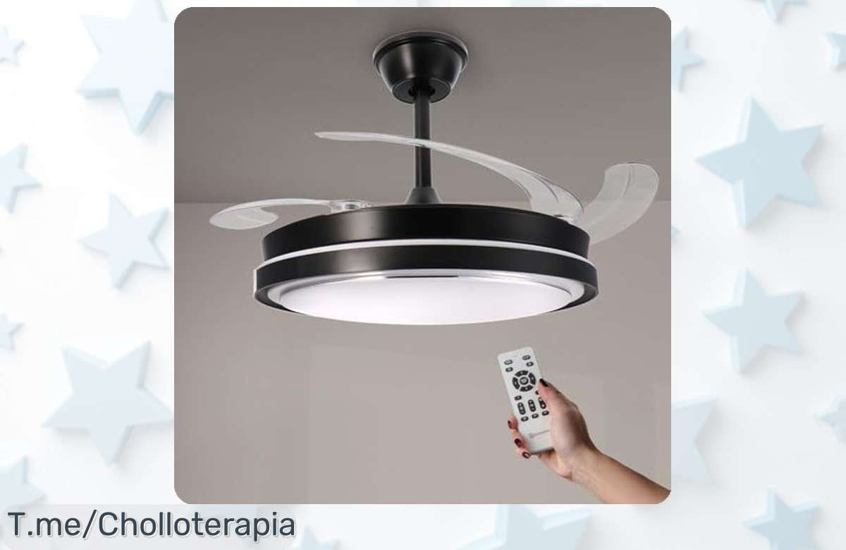 Transforma tu hogar con el ventilador de techo Black Hood: elegante, silencioso y 6 velocidades. ¡Super chollo que no puedes dejar pasar! Stock limitado, compra ya antes de que se acabe.