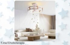 Transforma tu hogar con el ventilador de techo MOUNM: luz regulable, mando a distancia y un precio loco ¡No te quedes sin este super chollo, compra ya antes que se agote!