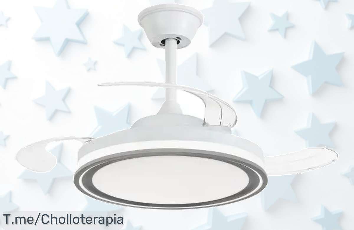 Transforma tu hogar con el ventilador de techo NARVI a un precio loco, luz LED regulable y mando a distancia. ¡No te quedes sin el super chollo, solo por tiempo limitado!