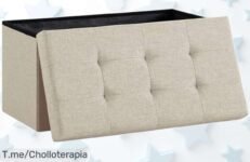 Transforma tu hogar con este baúl de almacenaje plegable, aguanta hasta 300 kg y está ¡en un precio loco! No te quedes sin el ofertón, queda poco tiempo para hacerte con él
