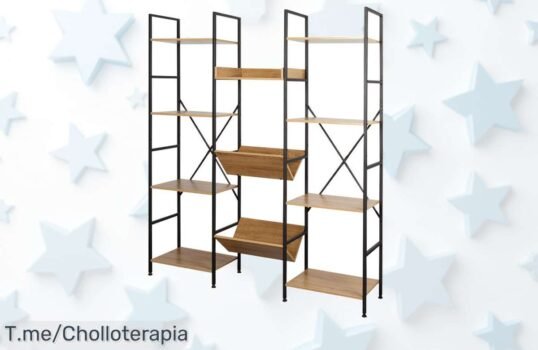 Transforma tu hogar con la Estantería Max Home, elegante y resistente a un precio de ganga ¡Aprovecha este ofertón único antes que se agote! Hazla tuya ya mismo