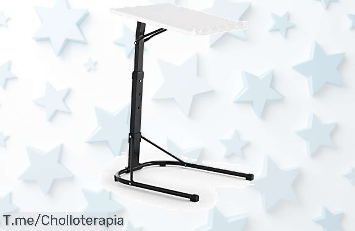 Transforma tu hogar con la Mesa Plegable Auxiliar Ajustable: super chollo ligera que ahorra espacio. Aprovecha este ofertón único y llévatela antes de que se agote.