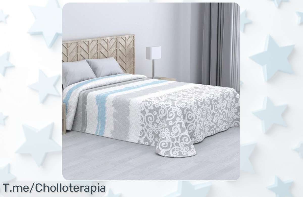 Transforma tu hogar con la colcha Bouti de Verano, elegante y ligera, ¡super chollo que no puedes dejar pasar! Stock limitado a precio de ganga, actúa ya antes que se agote.