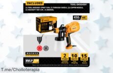 Transforma tu hogar con la pistola de pulverización DEKO DKSG45K1: ¡potencia brutal y 3 boquillas para proyectos increíbles! No te pierdas este super chollo, ¡compra ya!