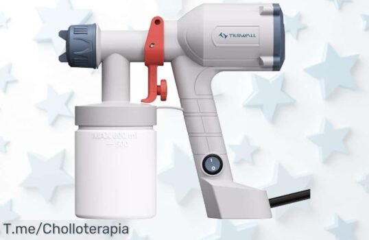 Transforma tu hogar en minutos con la pistola de pintura Tilswall, ligera y potente Aprovecha el descuentazo único ¡y pinta como un profesional antes que se agote!