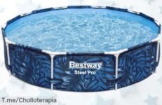 Transforma tu jardín en un paraíso tropical con nuestra increíble piscina desmontable BESTWAY Steel Pro: montaje exprés y diversión garantizada ¡No dejes pasar este ofertón limitado!