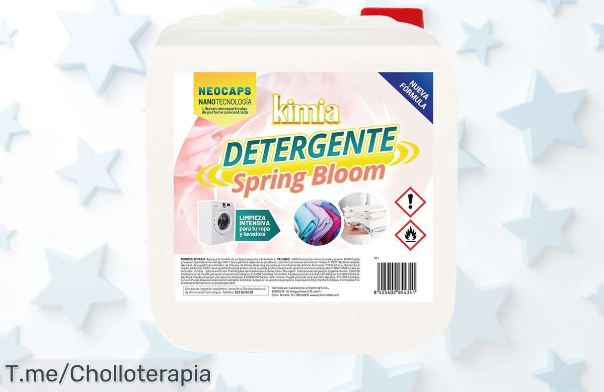 Transforma tu laundry con Kimia Spring Bloom: 90 lavados de frescura en un solo bote a precio loco. ¡Aprovecha este ofertón limitado y compra antes que se agoten!